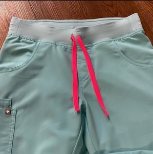 Neon Blue Small Kade scrub bottoms